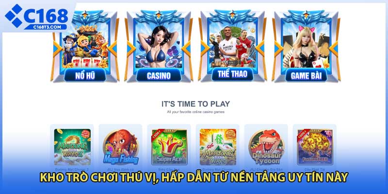 Kho trò chơi thú vị, hấp dẫn từ nền tảng uy tín này